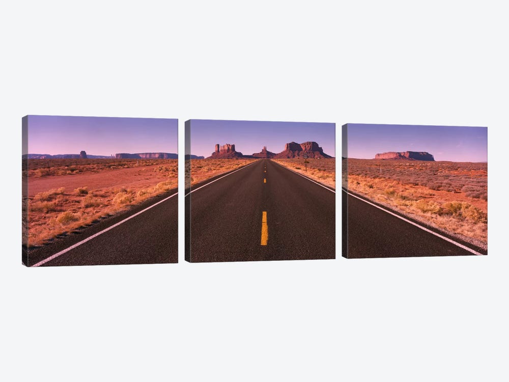 Road Monument Valley AZ USA by Panoramic Images 3-piece Art Print