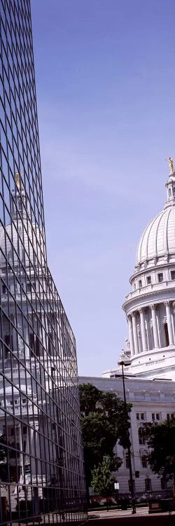 Low angle view of a government buildingWisconsin State Capitol, Madison, Wisconsin, USA by Panoramic Images wall art