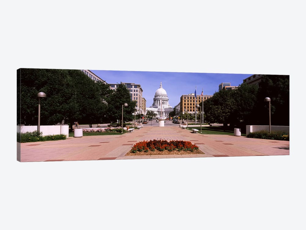 Footpath leading toward a government buildingWisconsin State Capitol, Madison, Wisconsin, USA by Panoramic Images 1-piece Art Print