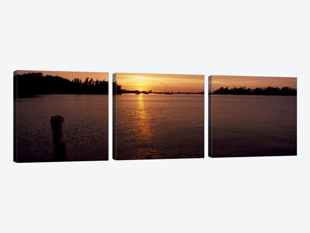 Sunrise over the sea, Bermuda by Panoramic Images 3-piece Canvas Art