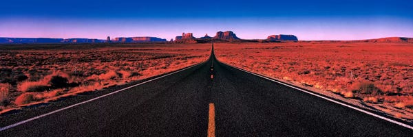 Utah: Road Monument Valley Tribal Park UT USA by Panoramic Images