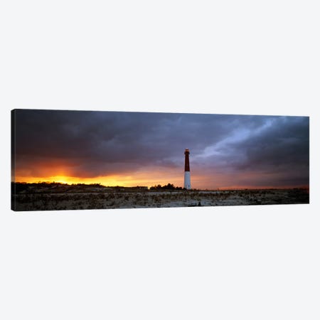 Barnegat Light (Old Barney), Barnegat Lighthouse State Park, Long Beach Island, Ocean County, New Jersey, USA Canvas Print #PIM724} by Panoramic Images Canvas Art