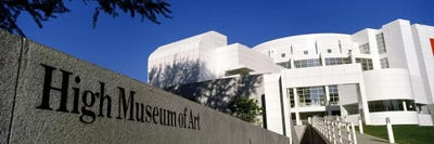 Facade of an art museum, High Museum of Art, Atlanta, Fulton County, Georgia, USA by Panoramic Images canvas print