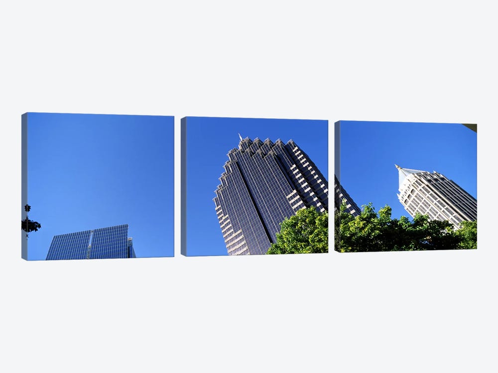 Skyscrapers in a city, Atlanta, Fulton County, Georgia, USA by Panoramic Images 3-piece Canvas Wall Art