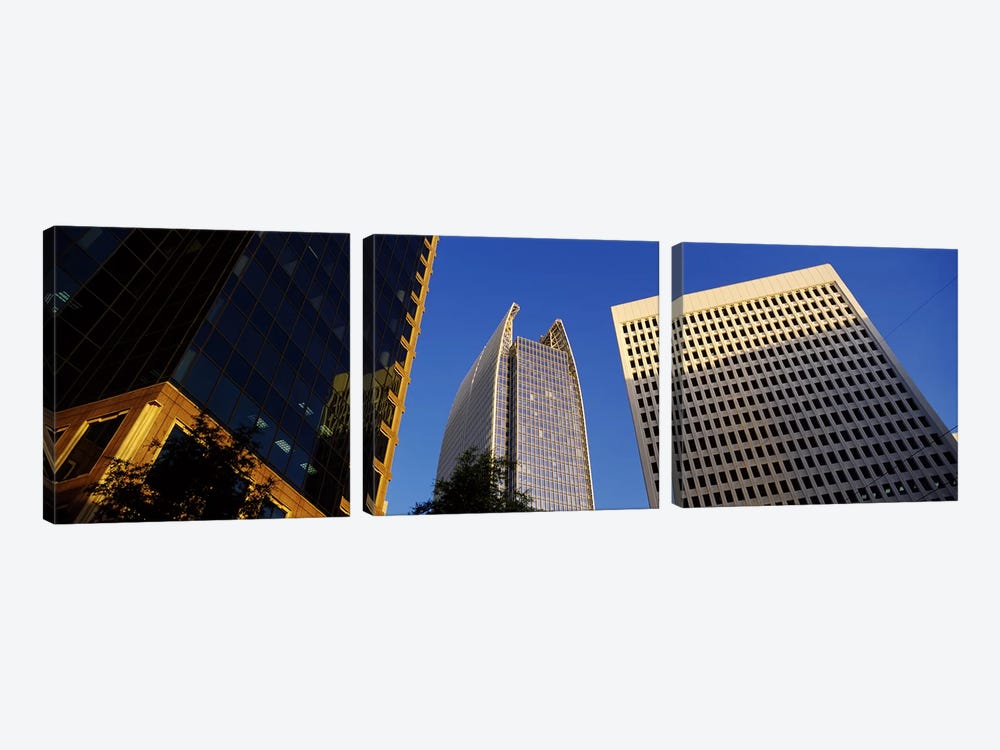 Skyscrapers in a city, Atlanta, Fulton County, Georgia, USA #2 by Panoramic Images 3-piece Canvas Print