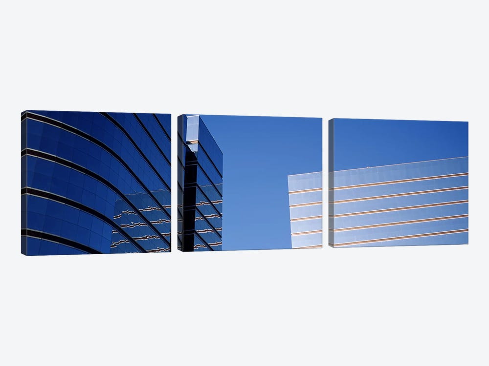Skyscrapers in a city, Midtown plaza, Atlanta, Fulton County, Georgia, USA by Panoramic Images 3-piece Art Print