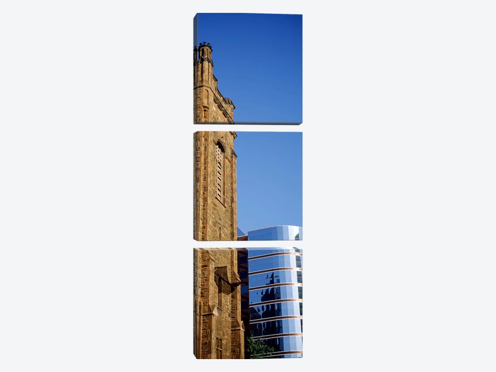 Skyscrapers in a city, Presbyterian Church, Midtown plaza, Atlanta, Fulton County, Georgia, USA by Panoramic Images 3-piece Canvas Artwork