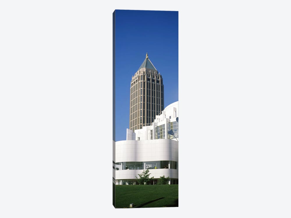 Art museum in front of a skyscraper, High Museum Of Art, Atlanta, Fulton County, Georgia, USA by Panoramic Images 1-piece Canvas Art