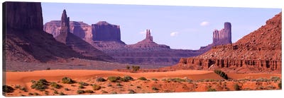 View To Northwest From 1st Marker In The Valley, Monument Valley, Arizona, USA,  Canvas Art Print - Southwest Décor