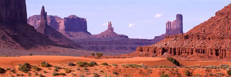 View To Northwest From 1st Marker In The Valley, Monument Valley, Arizona, USA, 