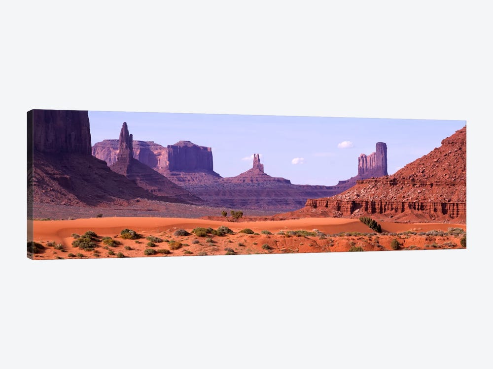 View To Northwest From 1st Marker In The Valley, Monument Valley, Arizona, USA,  by Panoramic Images 1-piece Canvas Art