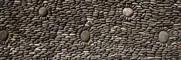 Masonry: Decorated wall of a temple, Tulamben, Bali, Indonesia by Panoramic Images