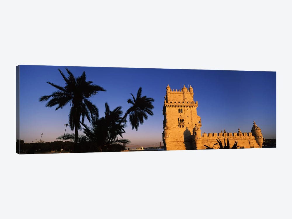 Low angle view of a tower, Torre De Belem, Belem, Lisbon, Portugal by Panoramic Images 1-piece Canvas Wall Art