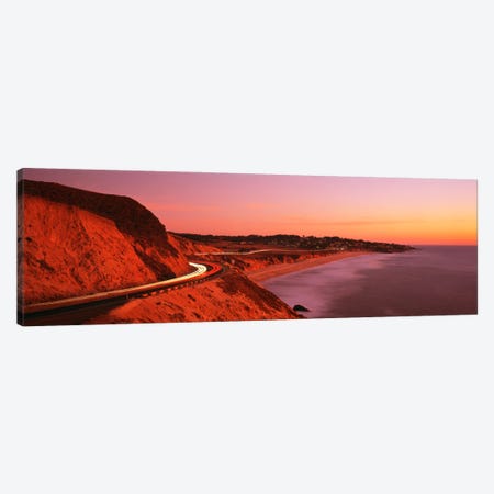 Motion Blur Along A Coastal Landscape At Sunset, California, USA Canvas Print #PIM72} by Panoramic Images Canvas Art Print