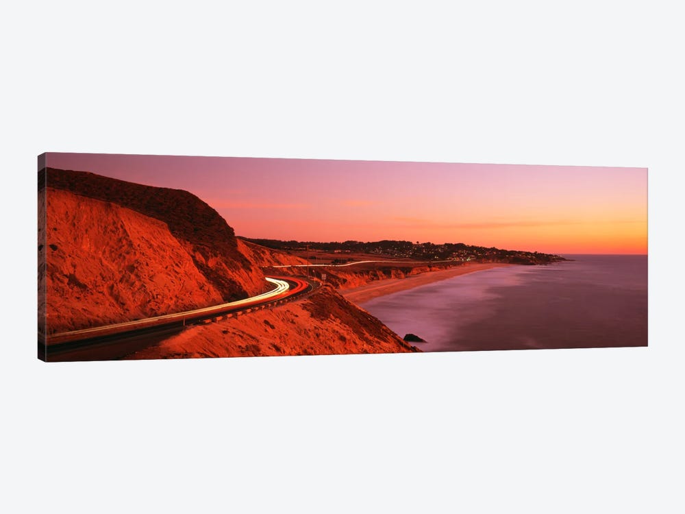 Motion Blur Along A Coastal Landscape At Sunset, California, USA by Panoramic Images 1-piece Canvas Art Print