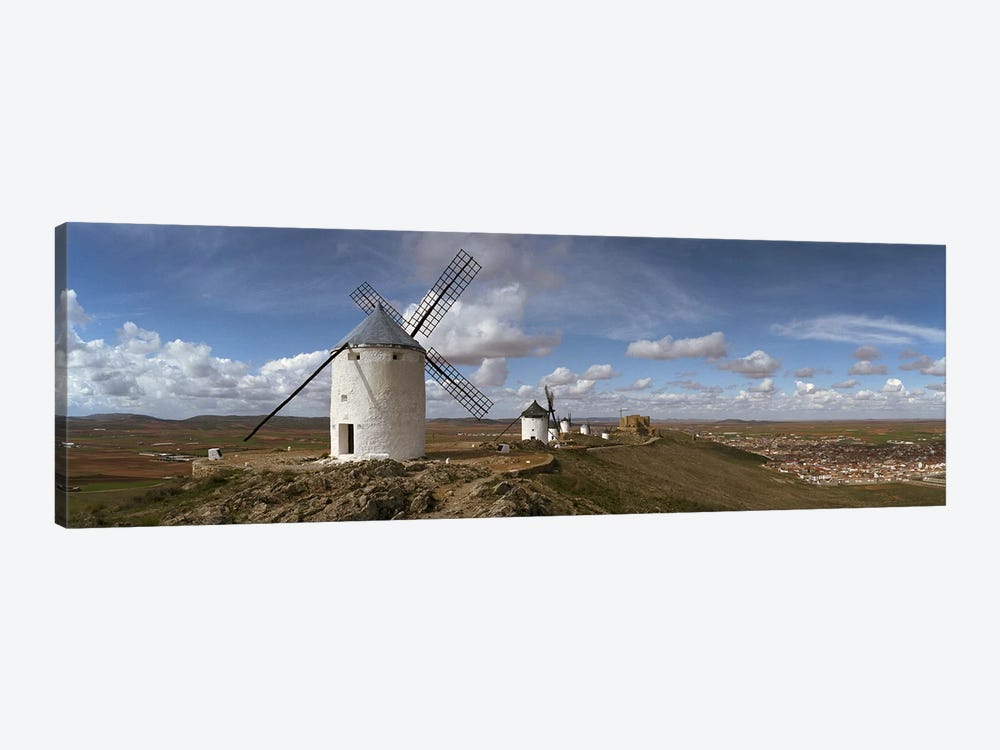 Traditional windmill on a hill, Consuegra, Toledo, Castilla La Mancha, Toledo province, Spain by Panoramic Images 1-piece Art Print