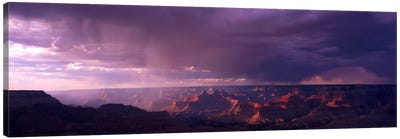 Storm Clouds Over Grand Canyon National Park, Arizona, USA Canvas Art Print - Pantone Ultra Violet 2018