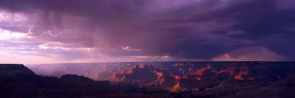 Grand Canyon National Park: Storm Clouds Over Grand Canyon National Park, Arizona, USA by Panoramic Images