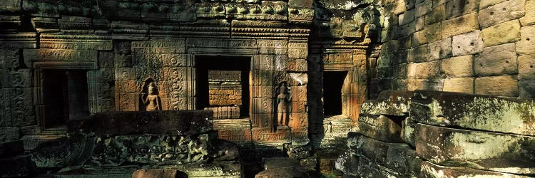 Ruins of a temple, Preah Khan, Angkor, Cambodia