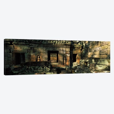 Ruins of a temple, Preah Khan, Angkor, Cambodia Canvas Print #PIM7333} by Panoramic Images Art Print