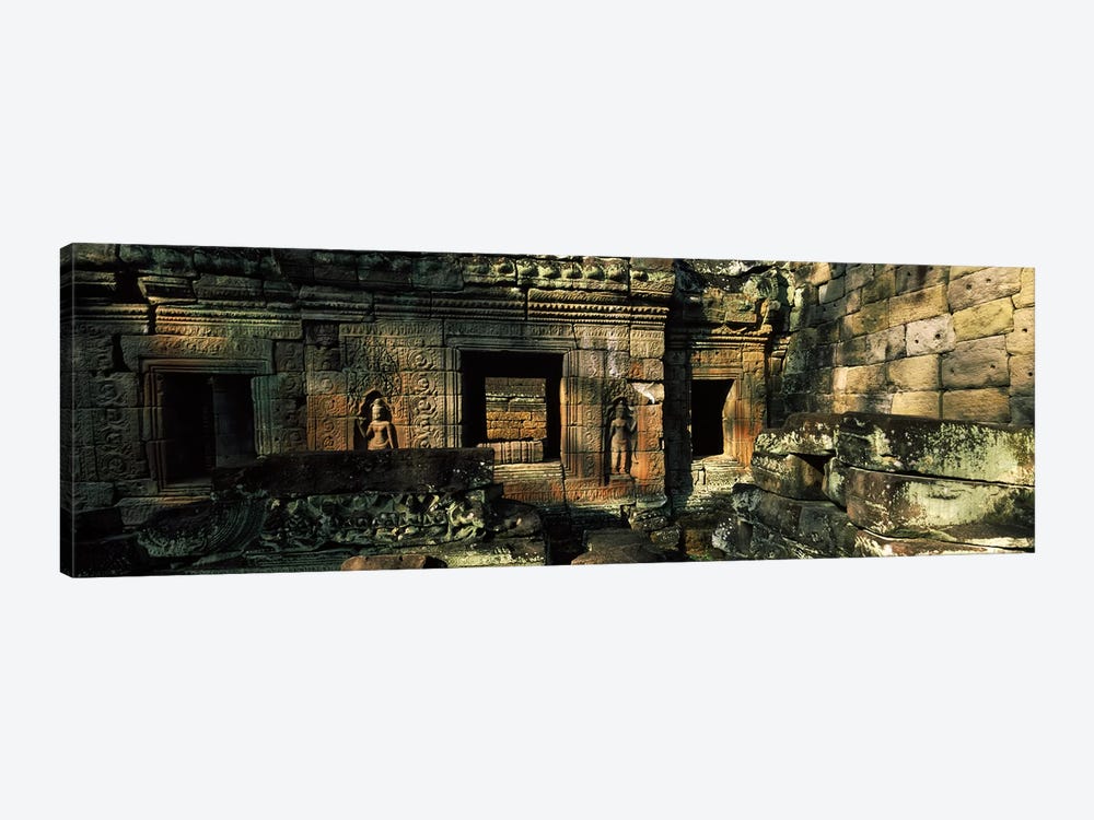 Ruins of a temple, Preah Khan, Angkor, Cambodia by Panoramic Images 1-piece Canvas Art