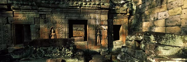 Masonry: Ruins of a temple, Preah Khan, Angkor, Cambodia by Panoramic Images
