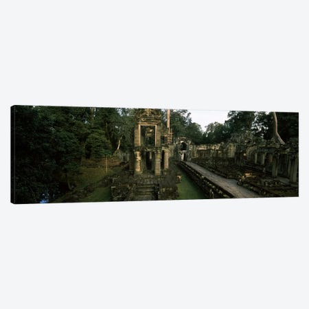 Ruins of a temple, Preah Khan, Angkor, Cambodia #2 Canvas Print #PIM7334} by Panoramic Images Canvas Art
