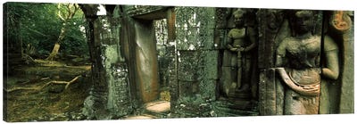 Ruins of a templeBanteay Kdei, Angkor, Cambodia Canvas Art Print - Holy & Sacred Sites