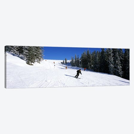 Tourists skiing, Kitzbuhel, Westendorf, Tirol, Austria Canvas Print #PIM7355} by Panoramic Images Canvas Artwork