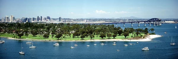 Forests: Bridge across a bayCoronado Bridge, San Diego, California, USA by Panoramic Images