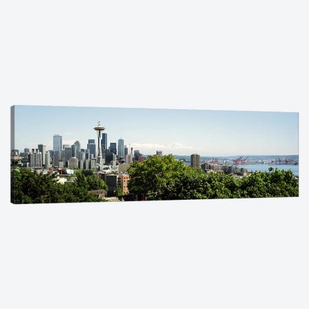 Skyscrapers in a citySpace Needle, Seattle, Washington State, USA Canvas Print #PIM7375} by Panoramic Images Canvas Wall Art