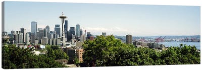 Skyscrapers in a citySpace Needle, Seattle, Washington State, USA Canvas Art Print - Seattle Skylines