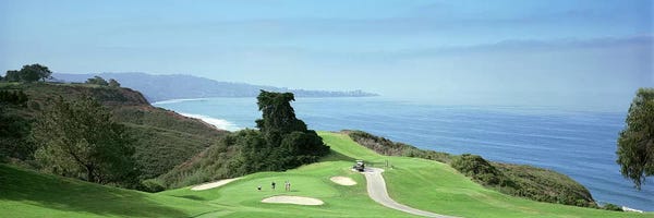 Large Photography - Canvas Prints: Golf course at the coastTorrey Pines Golf Course, San Diego, California, USA by Panoramic Images