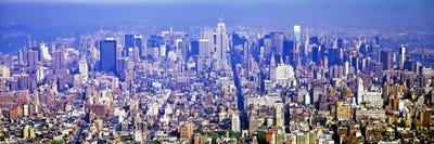 Aerial view of a cityscapeManhattan, New York City, New York State, USA by Panoramic Images canvas print