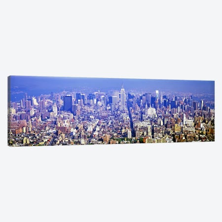 Aerial view of a cityscapeManhattan, New York City, New York State, USA Canvas Print #PIM7379} by Panoramic Images Canvas Art Print