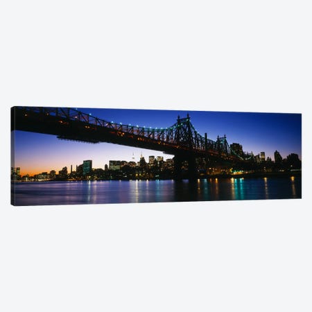 USA, New York City, 59th Street Bridge Canvas Print #PIM737} by Panoramic Images Art Print