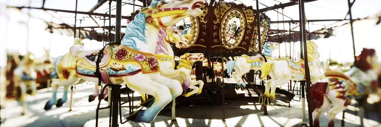 Close-up of carousel horsesConey Island, Brooklyn, New York City, New York State, USA