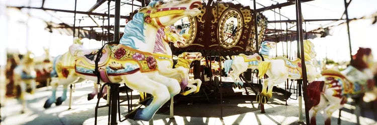 Close-up of carousel horsesConey Island, Brooklyn, New York City, New York State, USA by Panoramic Images wall art