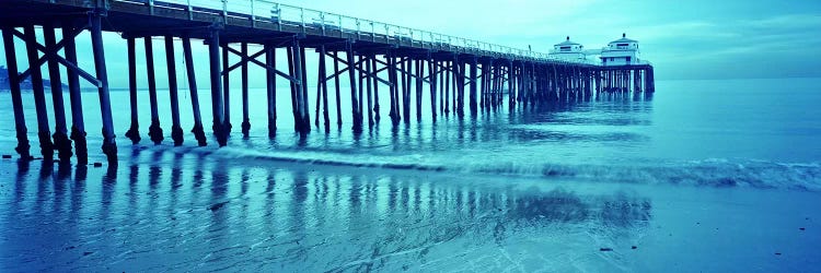 Pier at sunset, Malibu Pier, Malibu, Los Angeles County, California, USA