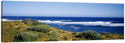 Waves breaking on the beach, Western Australia, Australia Canvas Art Print - Australia Art