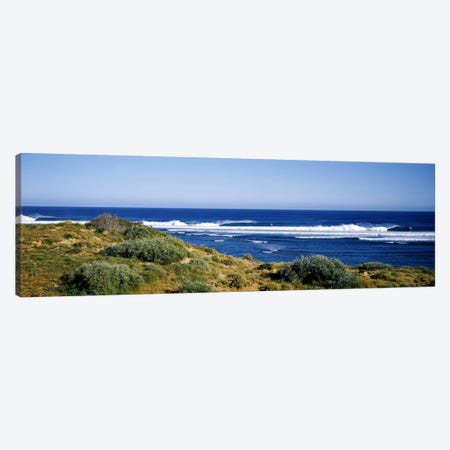 Waves breaking on the beach, Western Australia, Australia Canvas Print #PIM7411} by Panoramic Images Canvas Wall Art