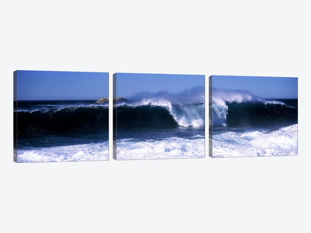 Crashing Waves, Big Sur, California, USA by Panoramic Images 3-piece Art Print