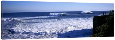 Cresting Ocean Waves, Santa Cruz County, California, USA Canvas Art Print