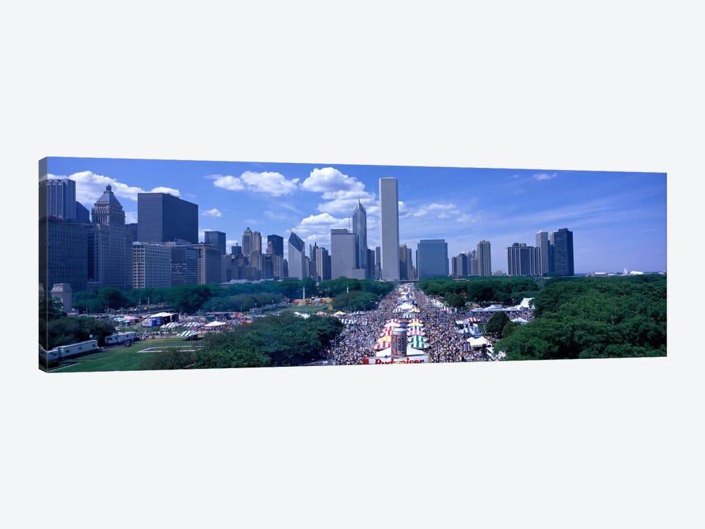 Taste of Chicago Chicago IL by Panoramic Images 1-piece Canvas Wall Art