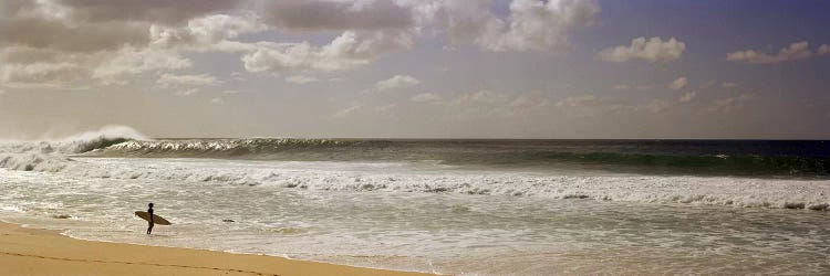 Lone Surfer, North Shore, O'ahu, Hawai'i, USA