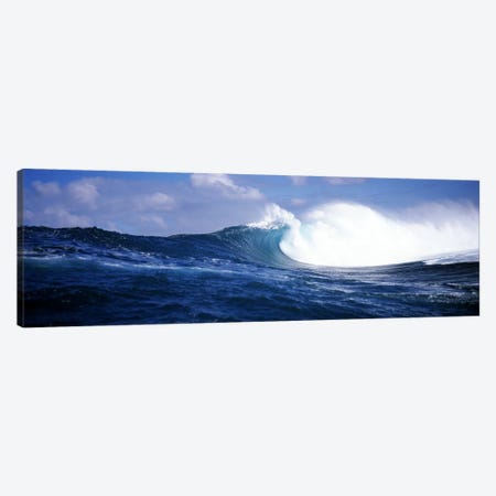 Close-Up Of A Breaking Ocean Wave Canvas Print #PIM7425} by Panoramic Images Canvas Wall Art