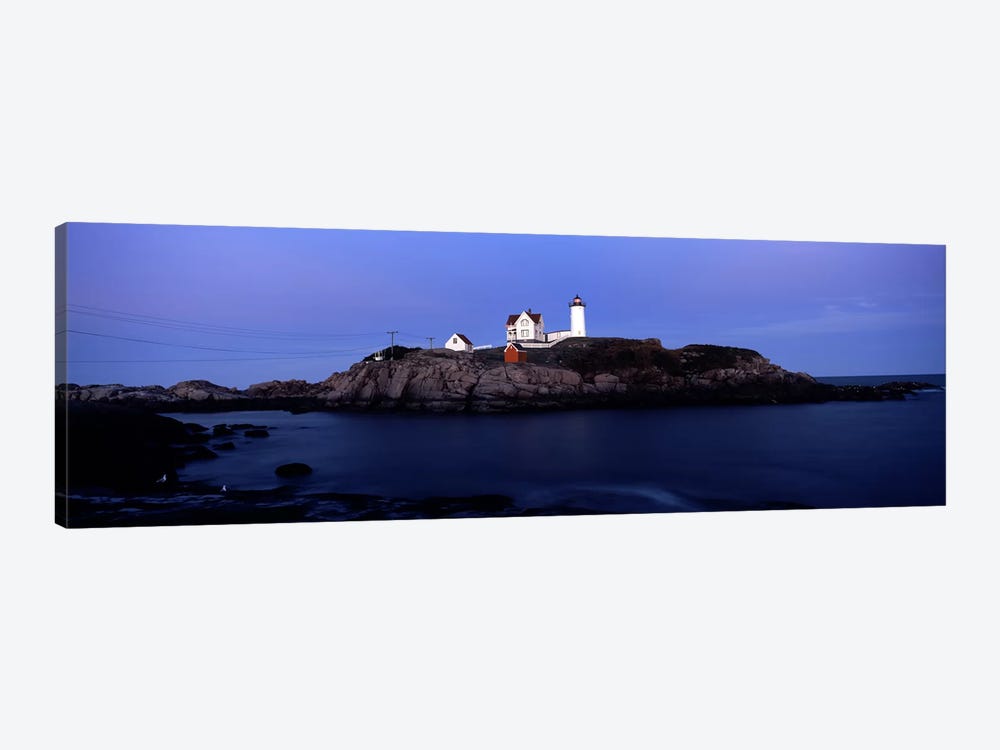 Cape Neddick Light (The Nubble), Nubble Island, York County, Maine, USA by Panoramic Images 1-piece Canvas Art