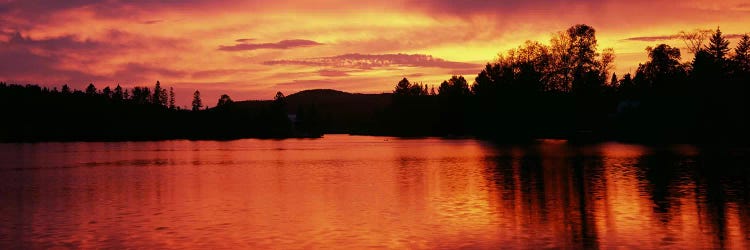 Lake at sunset, Vermont, USA