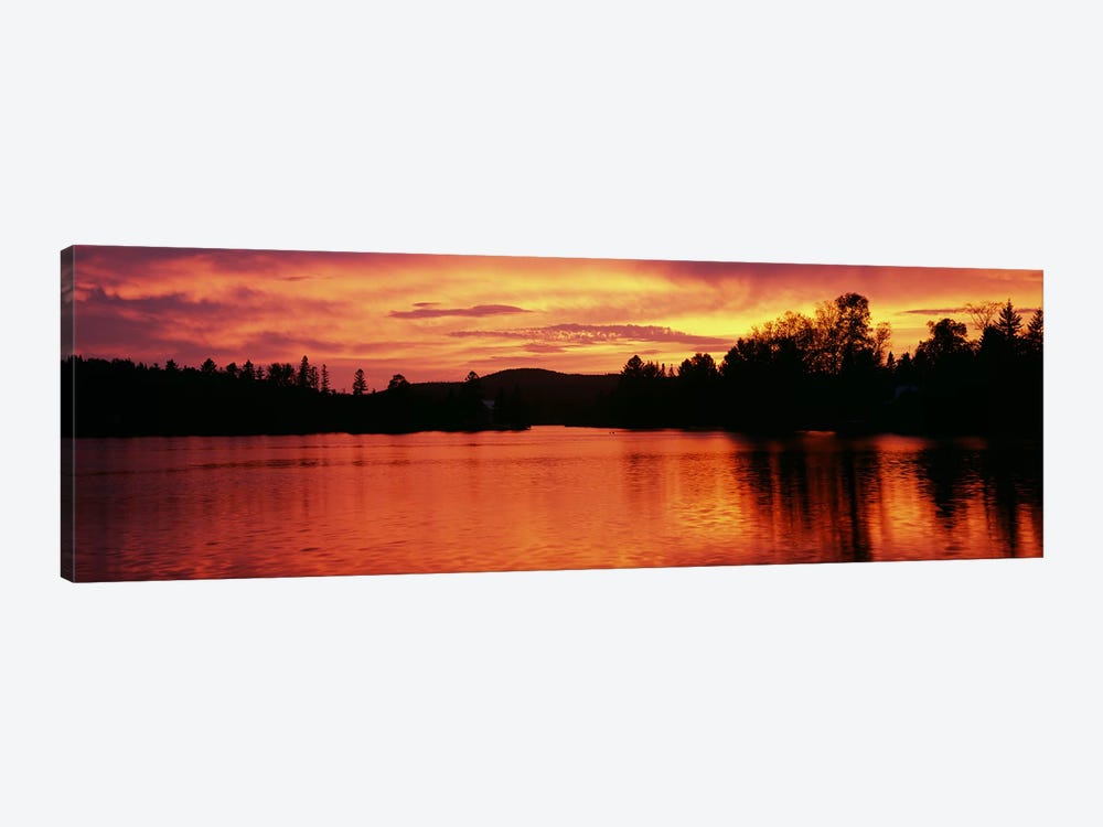 Lake at sunset, Vermont, USA by Panoramic Images 1-piece Canvas Wall Art