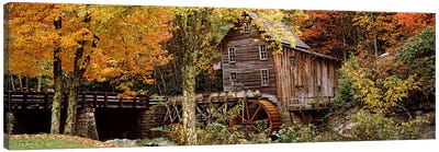 Glade Creek Grist Mill I, Babcock State Park, Fayette County, West Virginia, USA Canvas Art Print - West Virginia Art